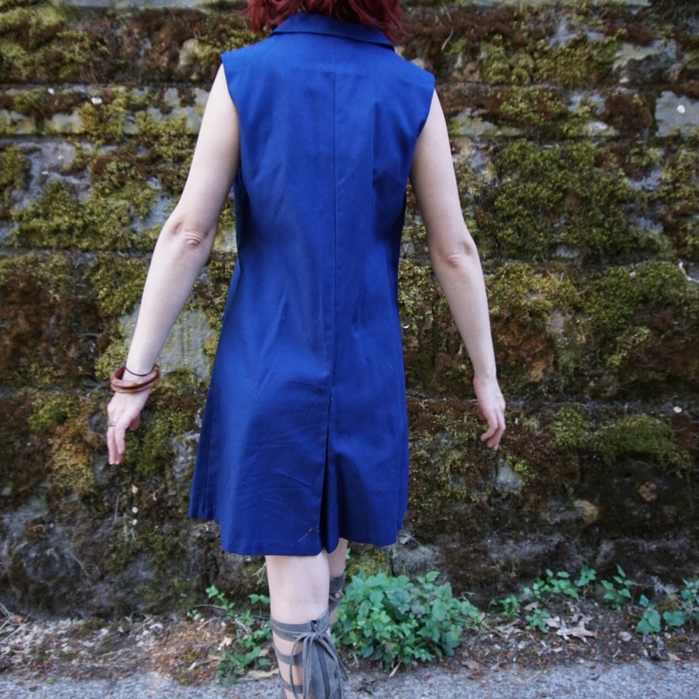 Navy Nautical Romper NWT Vintage 60s - Picture 4 of 6